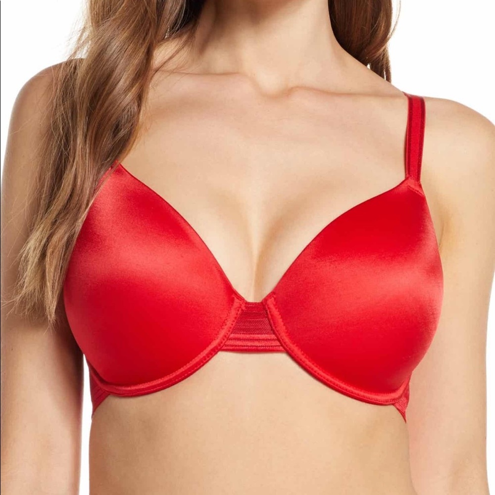 NEW • Wacoal • Net Effect Underwire Bra Red